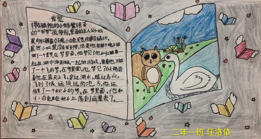 《孤独的小螃蟹》读书推荐卡 二年1班 任洛依
